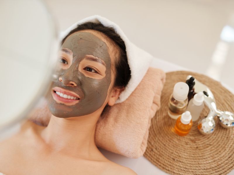 Mặt nạ guaiazulene làm dịu và giảm viêm