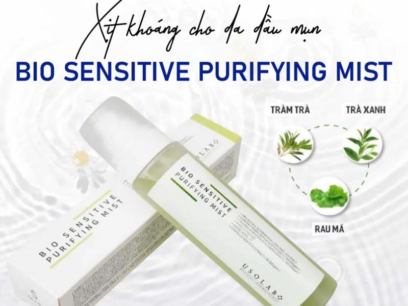 Xịt khoáng USOLAB Bio Sensitive Purifying Mist