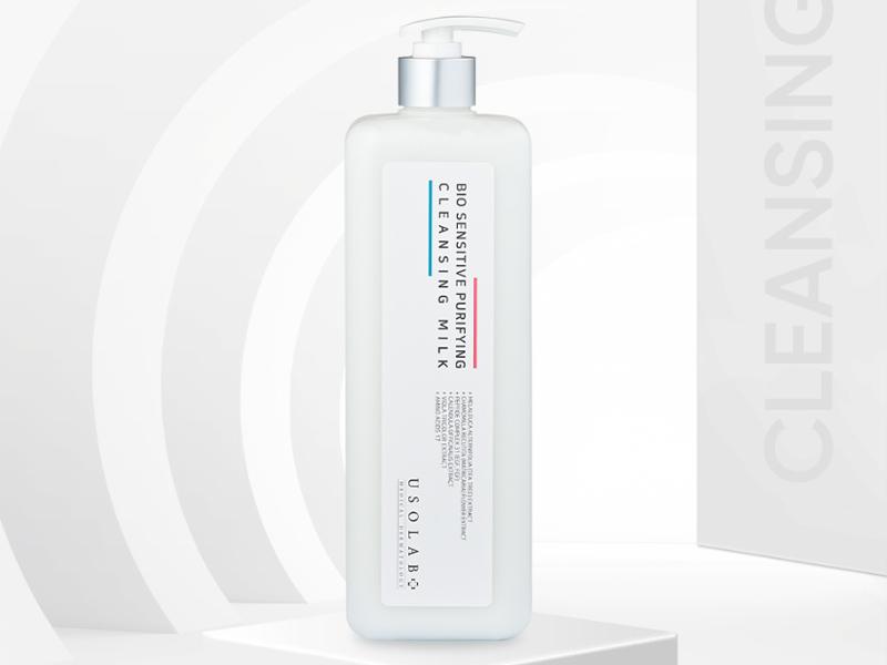 Sữa tẩy trang cho da dầu mụn USOLAB Salon Care Bio Sensitive Purifying Cleansing Milk