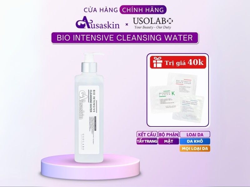 Bio Intensive Cleansing Water được đánh giá cao về lợi ích sử dụng