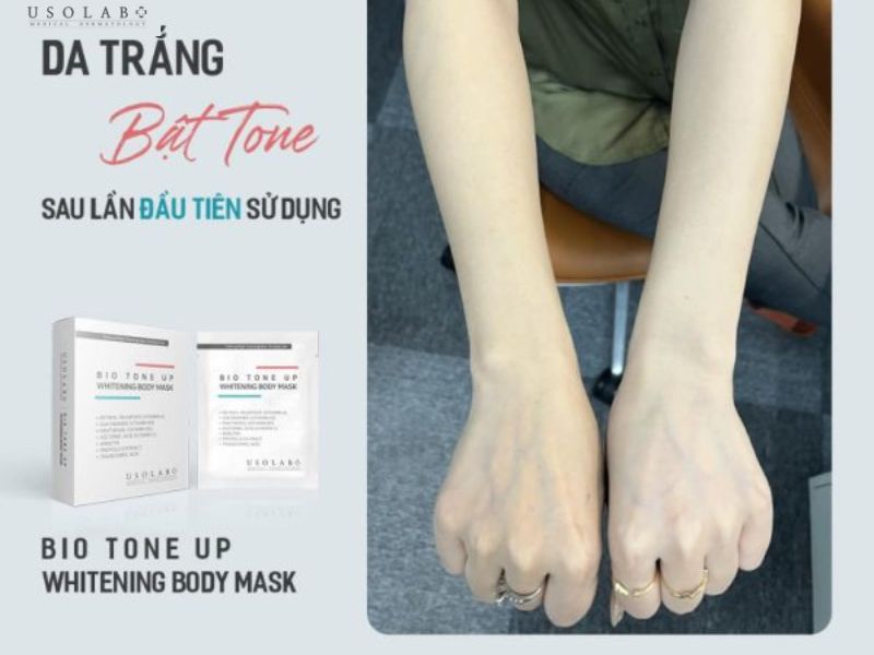 Kem Ủ Trắng Body USOLAB 5 Gói 100g giúp dưỡng trắng, dưỡng ẩm, tái tạo da