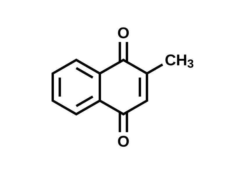 Cấu trúc phân tử Menadione (Vitamin K3) – Menadione