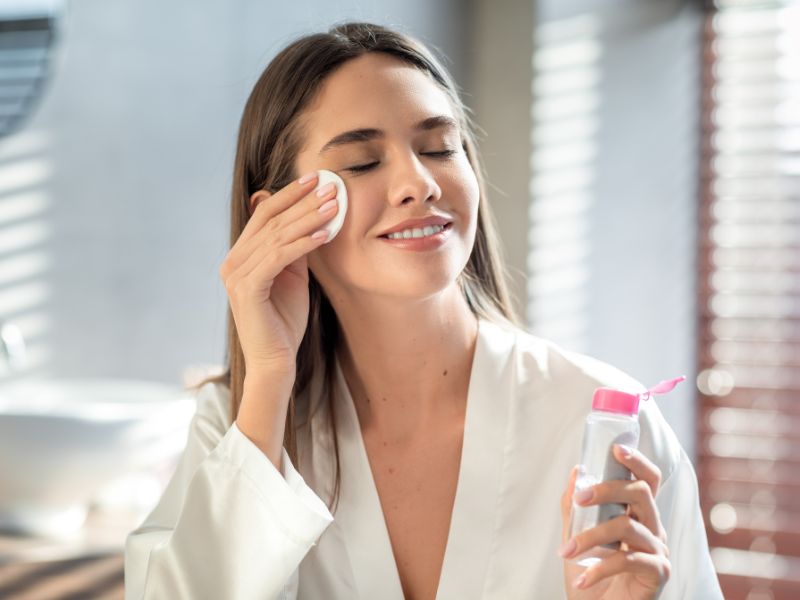 Tẩy trang nhẹ nhàng mà hiệu quả là một trong những công dụng làm đẹp của Micellar Water