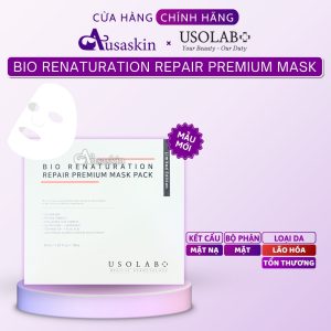 Hộp Mặt Nạ Tế Bào Gốc Phục Hồi Da Tổn Thương USOLAB 10 miếng 30ml Bio Renaturation Repair Premium Mask Pack