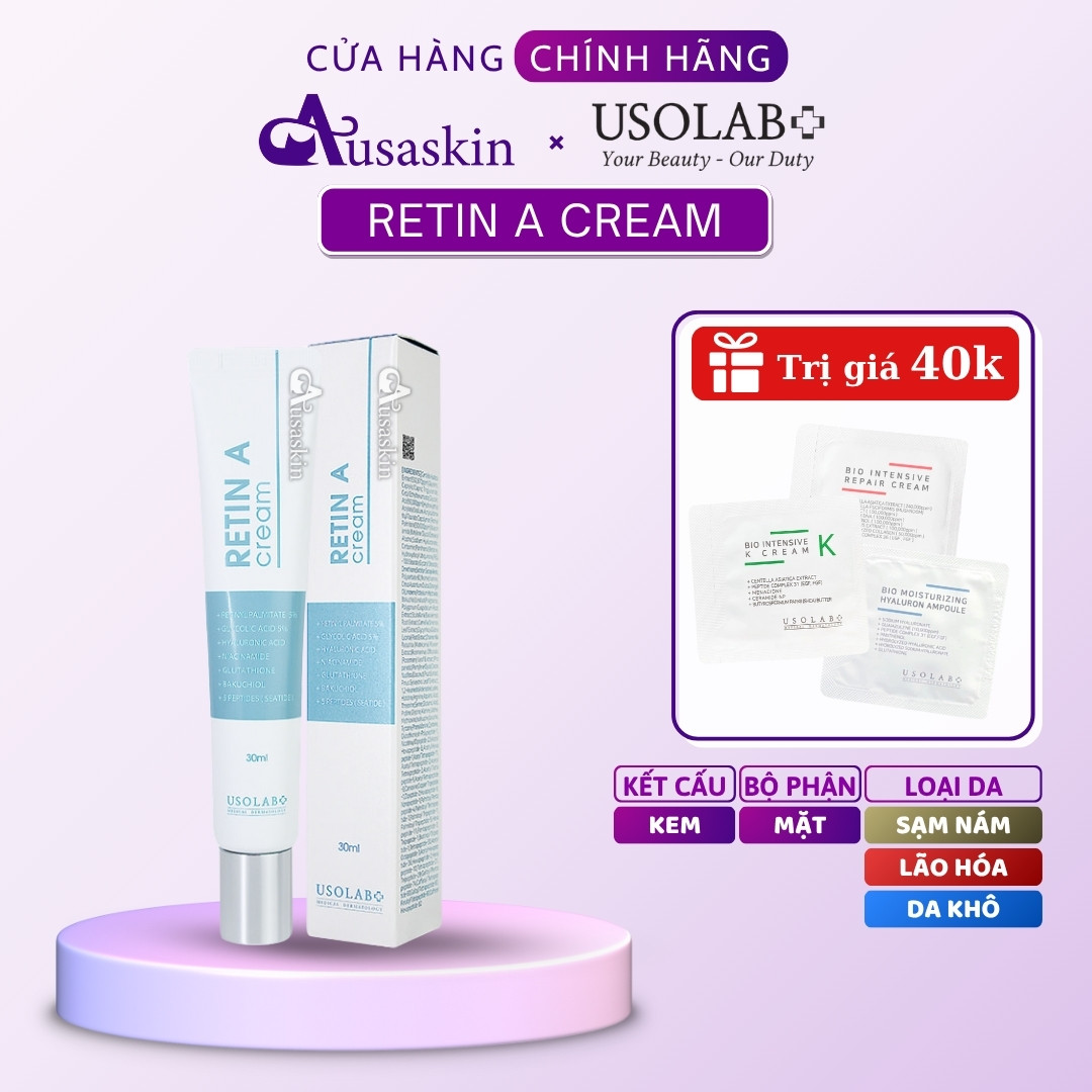 Kem Chống Lão Hóa USOLAB 30g Retin A Cream Tái Tạo Da Mờ Thâm Nám Tàn Nhang