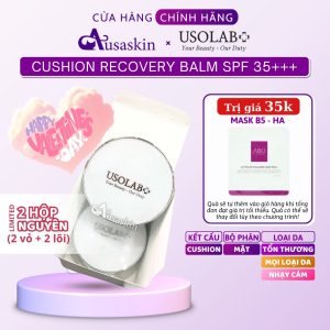 Kem Nền USOLAB Cushion Che Khuyết Điểm Cho Da Nhạy Cảm Phục Hồi Da 2 Lõi 30g Recovery Balm SPF 35+++