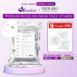 Mặt Nạ Bột Trắng Sáng Da Nám Tàn Nhang USOLAB 1kg Premium Modeling Mask Pack Vitamin C