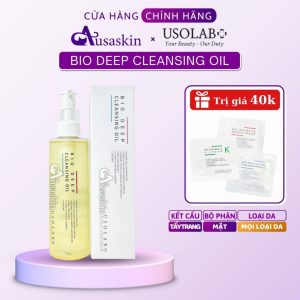Dầu Tẩy Trang USOLAB 200ml -  Bio Deep Cleansing Oil Giúp Làm Sạch Sâu Và Giữ Ẩm Cho Mọi Loại Da