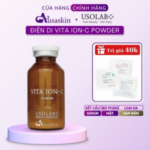 Bột Pha Serum Vitamin C USOLAB 1,5g Vita Ion-C Powder Điện Di Sáng Da, Mờ Nám Tại Nhà