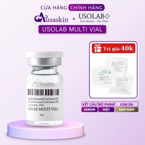 Tinh Chất Điện Di USOLAB Multi Vial 5ml Cô Đặc Dưỡng Trắng Sáng Da Và Chống Lão Hoá