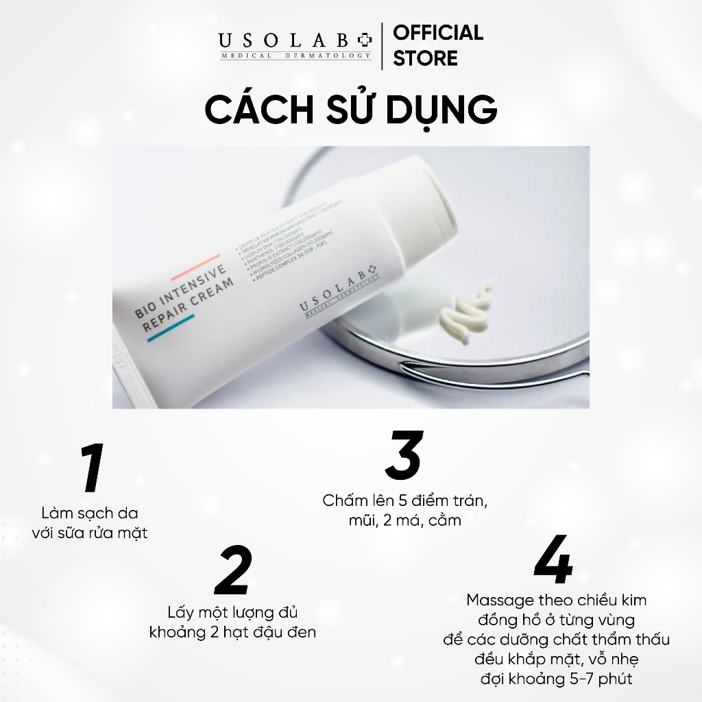 Kem Dưỡng USOLAB 50ml Phục Hồi, Chống Lão Hóa Bio Intensive Repair Cream - Ảnh 5