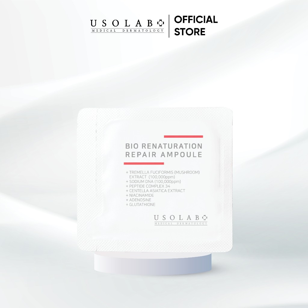 Sample Tinh Chất Serum 1.2ml USOLAB Phục Hồi Chống Lão Hóa Bio Renaturation Repair Ampoule - Ảnh 3
