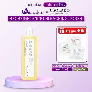 Nước Hoa Hồng Trắng Sáng Da Mờ Nám USOLAB 1000ml Bio Brightening Bleaching Toner