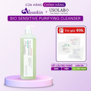 Sữa Rửa Mặt Cho Da Dầu Mụn USOLAB 1000ml Bio Sensitive Purifying Cleanser