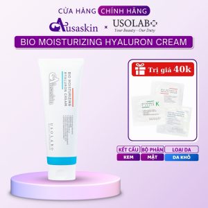 Kem Dưỡng Ẩm HA Rau Má USOLAB 250ml Bio Moisturizing Hyaluron Cream Salon Size Lớn