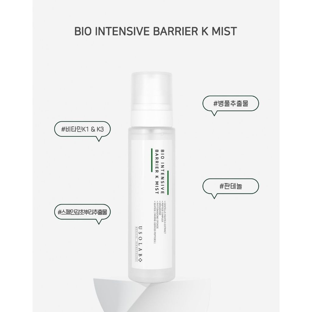 Xịt Khoáng Toner USOLAB 150ml Dịu Da, Phục Hồi Da Sau Tổn Thương Bio Intensive Barrier K Mist - Ảnh 4