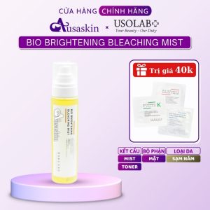 Xịt Khoáng Toner USOLAB 150ml Trắng Sáng Da Mờ Thâm Nám - Bio Brightening Bleaching Mist