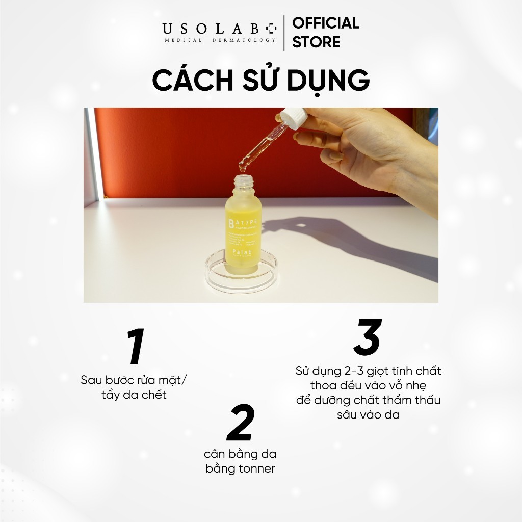 Tinh Chất Serum Glutathione Arbutin PALAB 30ml làm mờ thâm, nám, tàn nhang, sáng da B A17P5 Solution Ampoule - Ảnh 5