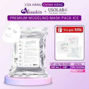 Mặt Nạ Bột Làm Dịu Giảm Đỏ Cho Da Nhạy Cảm USOLAB 1kg Premium Modeling Mask Pack Ice
