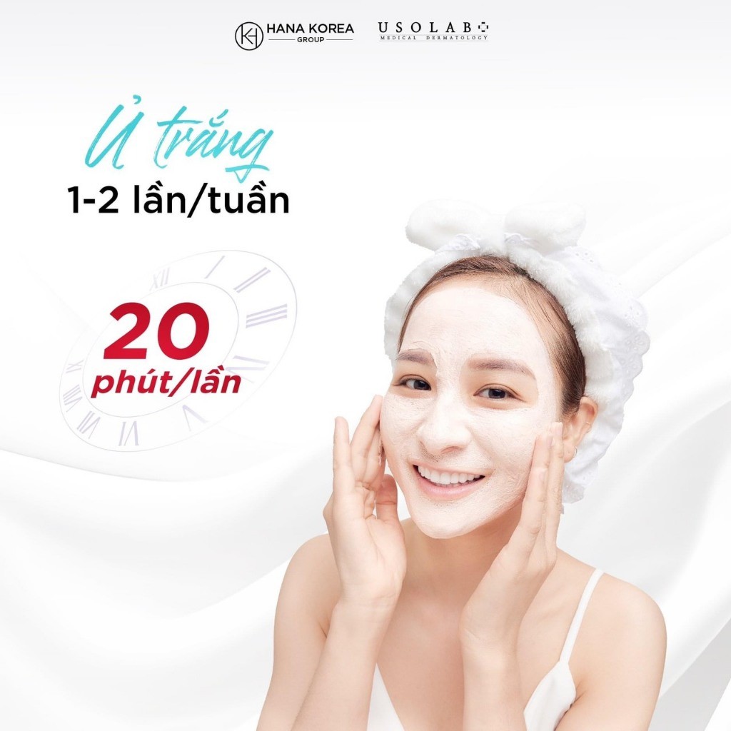 Kem Ủ Trắng Mặt USOLAB Mờ Thâm Nám Bio Tone Up Whitening Face Mask - Ảnh 4