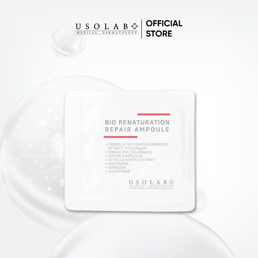 Sample Tinh Chất Serum 1.2ml USOLAB Phục Hồi Chống Lão Hóa Bio Renaturation Repair Ampoule - Ảnh 4