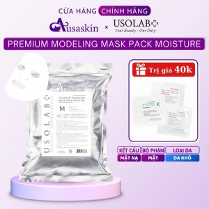 Mặt Nạ Bột Cấp Ẩm USOLAB 1kg Premium Modeling Mask Pack Moisture HA Lô Hội
