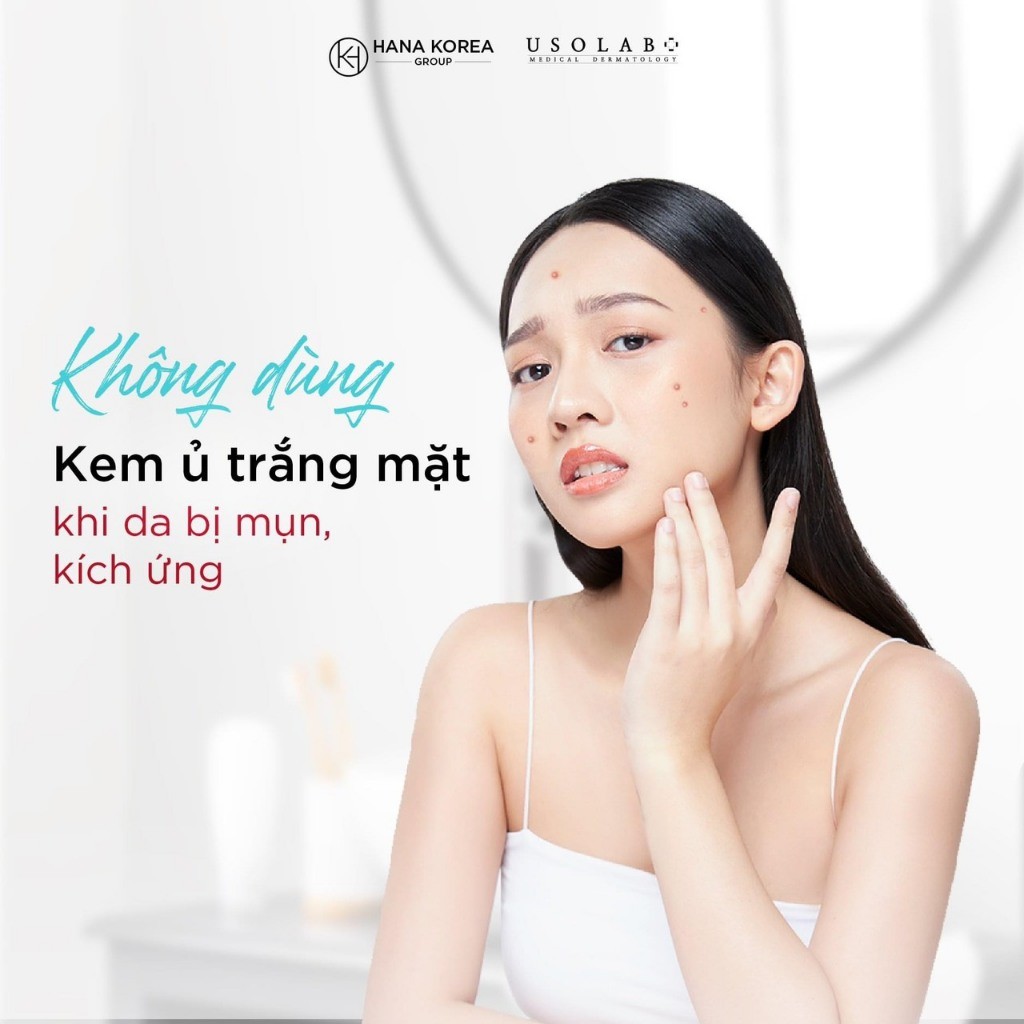 Kem Ủ Trắng Mặt USOLAB Mờ Thâm Nám Bio Tone Up Whitening Face Mask - Ảnh 5