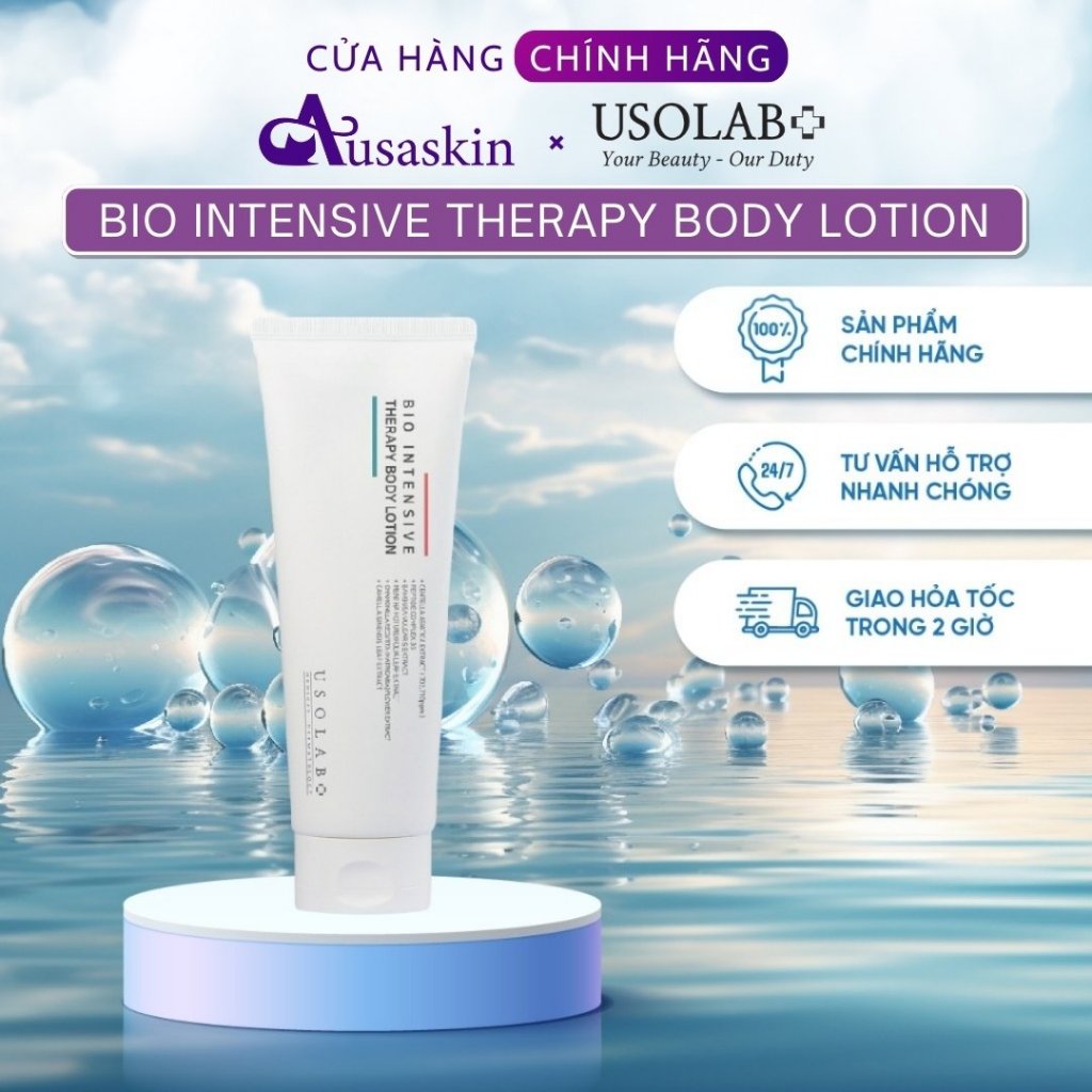 Lotion/Sữa Dưỡng Thể USOLAB 250ml - Bio Intensive Therapy Body Lotion Dưỡng Ẩm Phục Hồi Da Toàn Diện - Ảnh 2