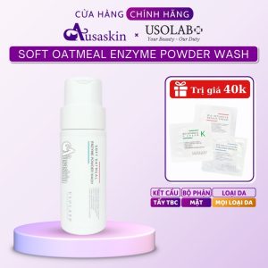 Bột Tẩy Tế Bào Chết Da Mặt Yến Mạch USOLAB 50g - Soft Oatmeal Enzyme Powder Wash