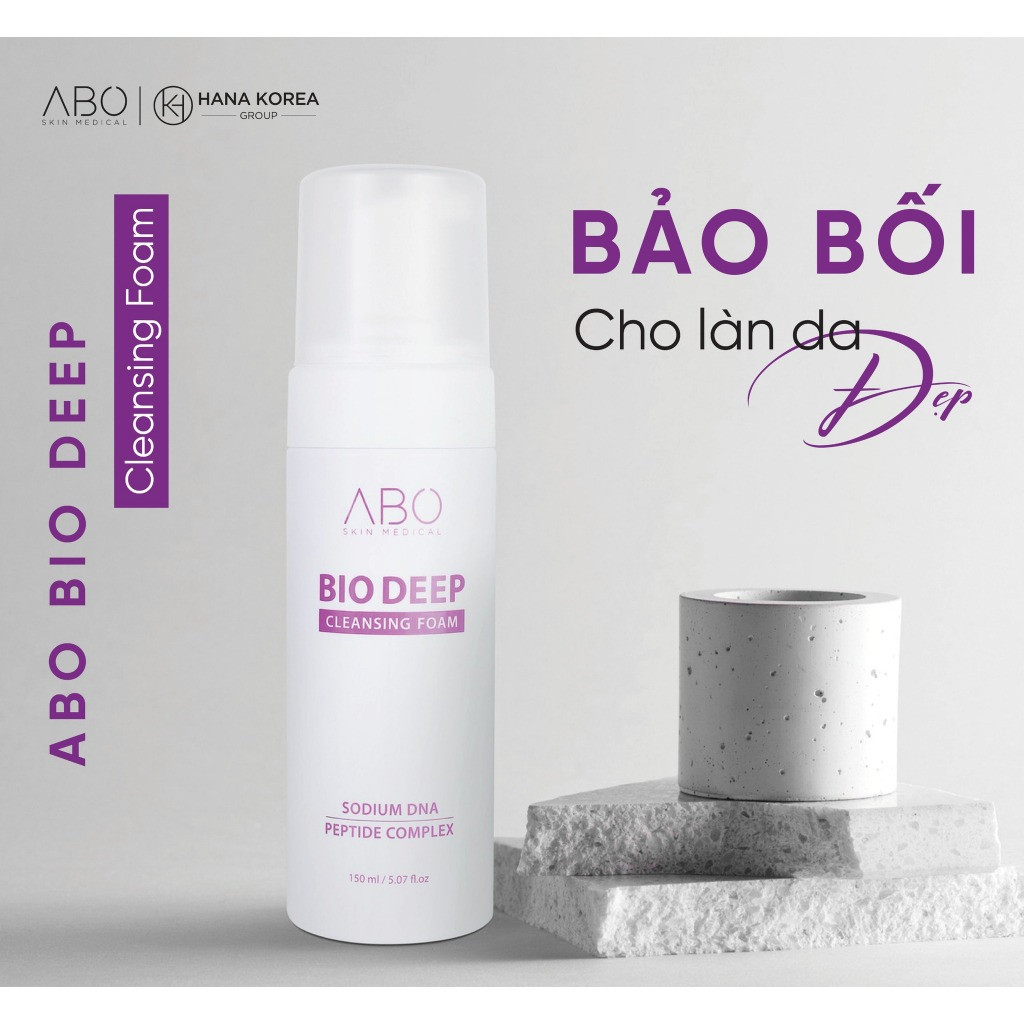 Sữa Rửa mặt ABO 150ml B5 HA Dưỡng Ẩm, Phục Hồi Da Bio Deep Cleansing Foam - Ảnh 2