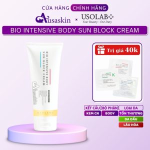Kem Chống Nắng Body USOLAB 120ml SPF50+ PA++++ Dưỡng Ẩm Phục Hồi Da Bio Intensive Body Sun Block Cream