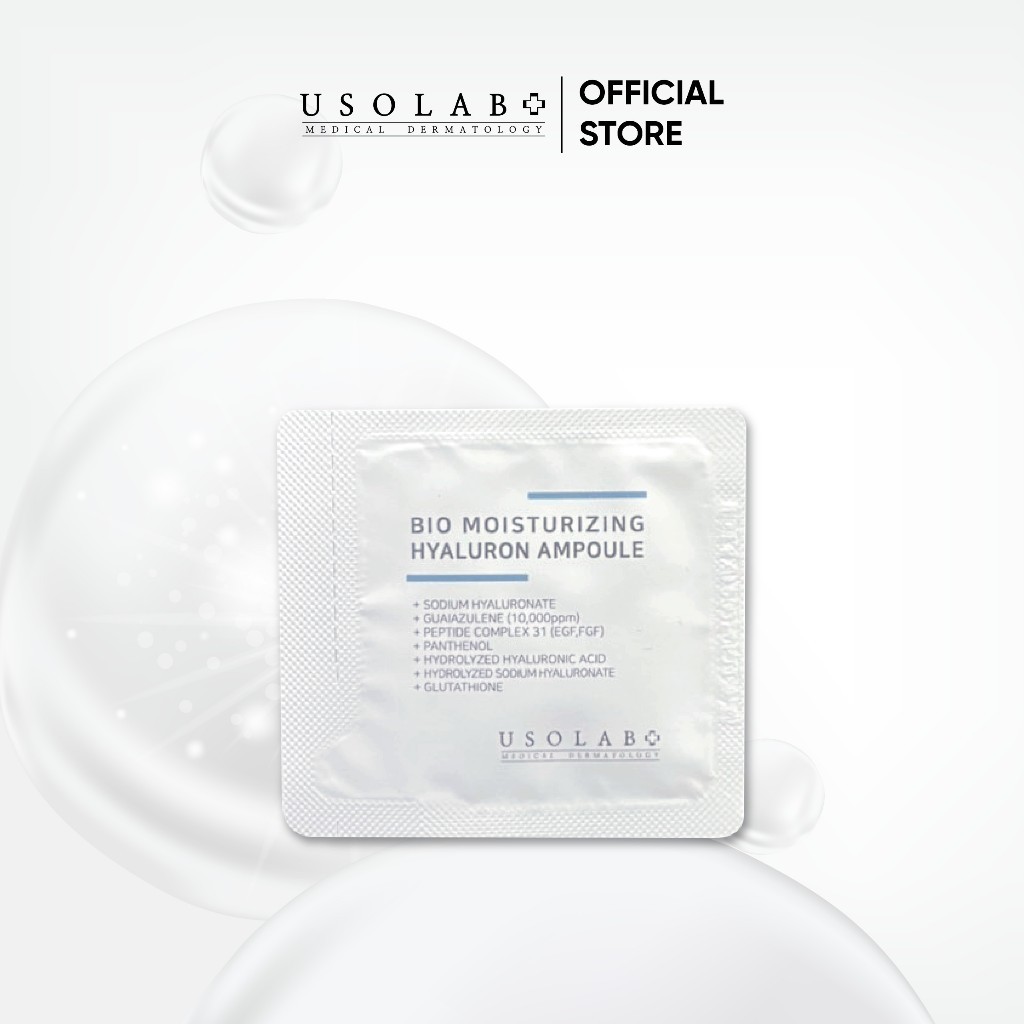 Sample Tinh Chất Serum Dưỡng Ẩm Da 1.2ml USOLAB Bio Moisturizing Hyaluron Ampoule - Ảnh 2