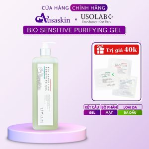 Gel Cho Da Dầu Mụn USOLAB 1000ml Bio Sensitive Purifying Gel Điện Di Lạnh Cho Spa