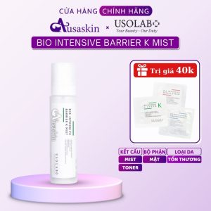 Xịt Khoáng Toner USOLAB 150ml Dịu Da, Phục Hồi Da Sau Tổn Thương Bio Intensive Barrier K Mist