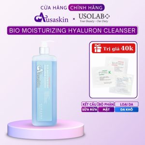 Sữa Rửa Mặt Cho Da Khô USOLAB 1000ml Bio Moisturizing Hyaluron Cleanser