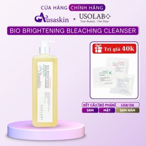 Sữa Rửa Mặt Trắng Sáng Da USOLAB 1000ml Bio Brightening Bleaching Cleanser