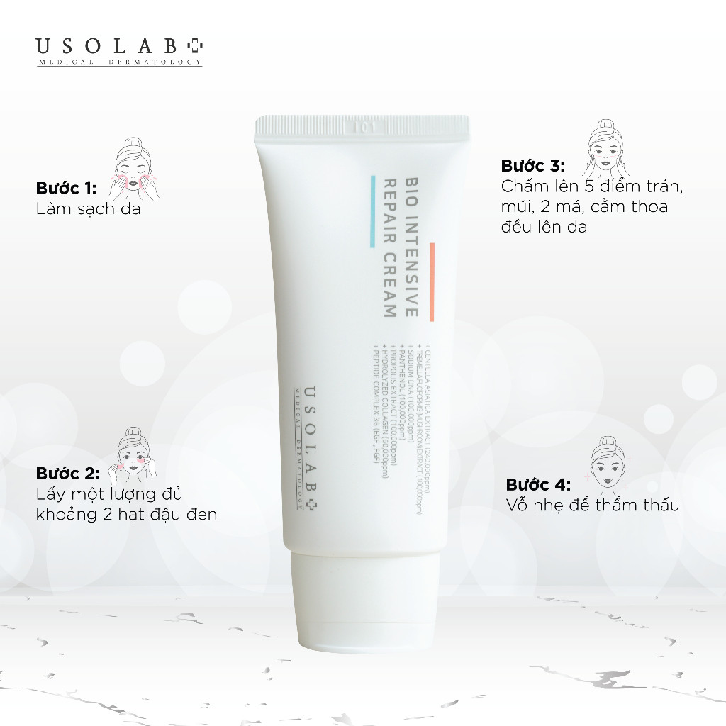 Kem Dưỡng USOLAB 50ml Phục Hồi, Chống Lão Hóa Bio Intensive Repair Cream - Ảnh 4