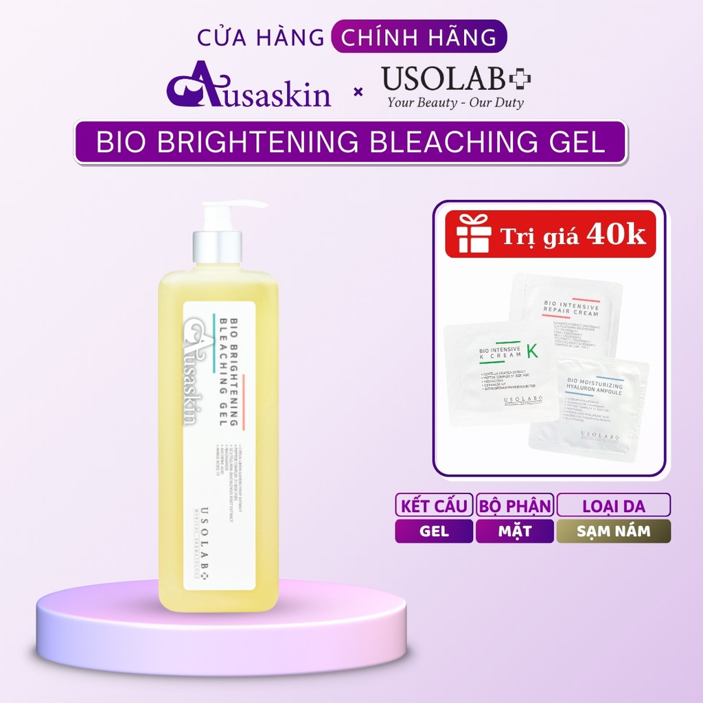 Gel Trắng Sáng Da USOLAB 1000ml Bio Brightening Bleaching Gel Điện Di Lạnh Cho Spa