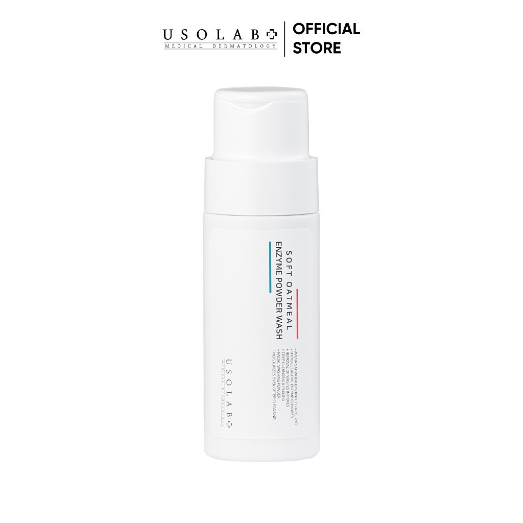 Bột Tẩy Tế Bào Chết Da Mặt Yến Mạch USOLAB 50g - Soft Oatmeal Enzyme Powder Wash - Ảnh 3