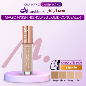 Kem Che Khuyết Điểm M. Asam 4ml Magic Finish High-class Liquid Concealer Tone Ấm Beige, Sang Ivory, Nude