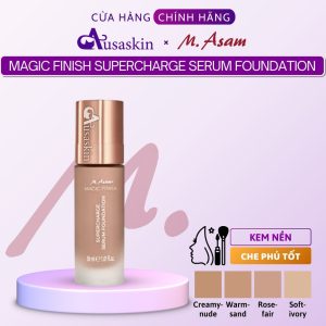 Kem Nền M. Asam 30ml Magic Finish Supercharge Serum Foundation 120 Soft Ivory 180 Rose Fair 200 Warm Sand 240 Creamy N.