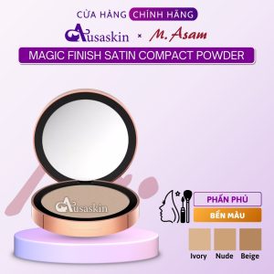 Phấn Phủ Dạng Nén M. Asam 8g Magic Finish Satin Compact Powder Ivory Tone Sáng, Nude Tone Tự Nhiên