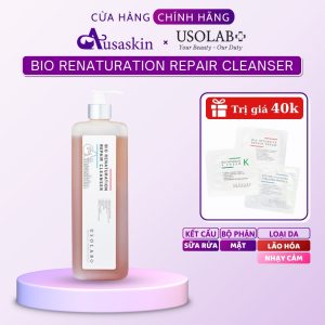 Sữa Rửa Mặt Cho Da Lão Hóa Nhạy Cảm USOLAB 1000ml Bio Renaturation Repair Cleanser