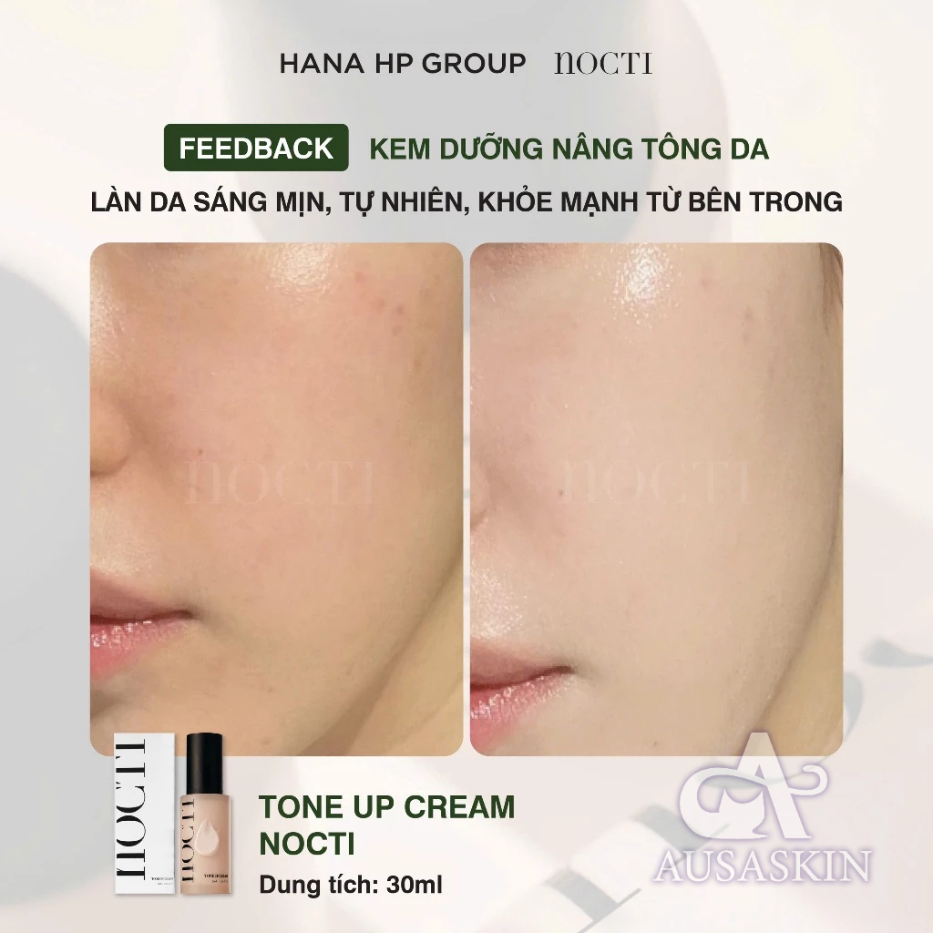 Kem Dưỡng Kiêm Kem Nền Nâng Tone Da NOCTI Tone Up Cream 30ml