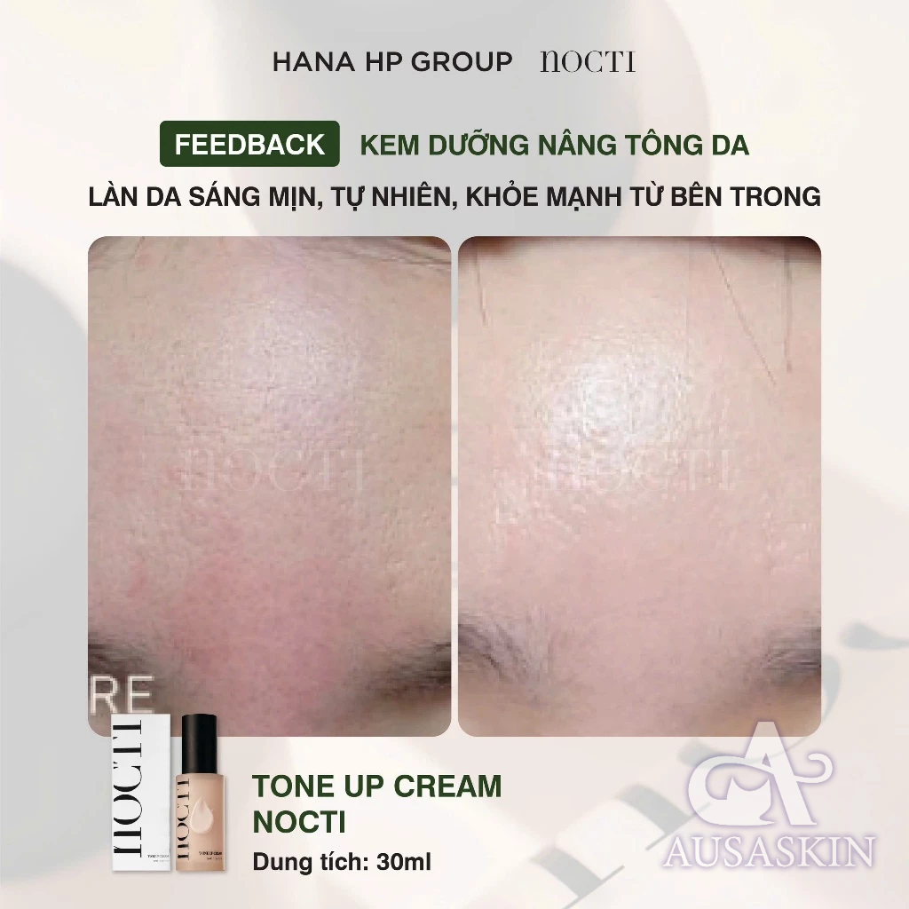 Kem Dưỡng Kiêm Kem Nền Nâng Tone Da NOCTI Tone Up Cream 30ml