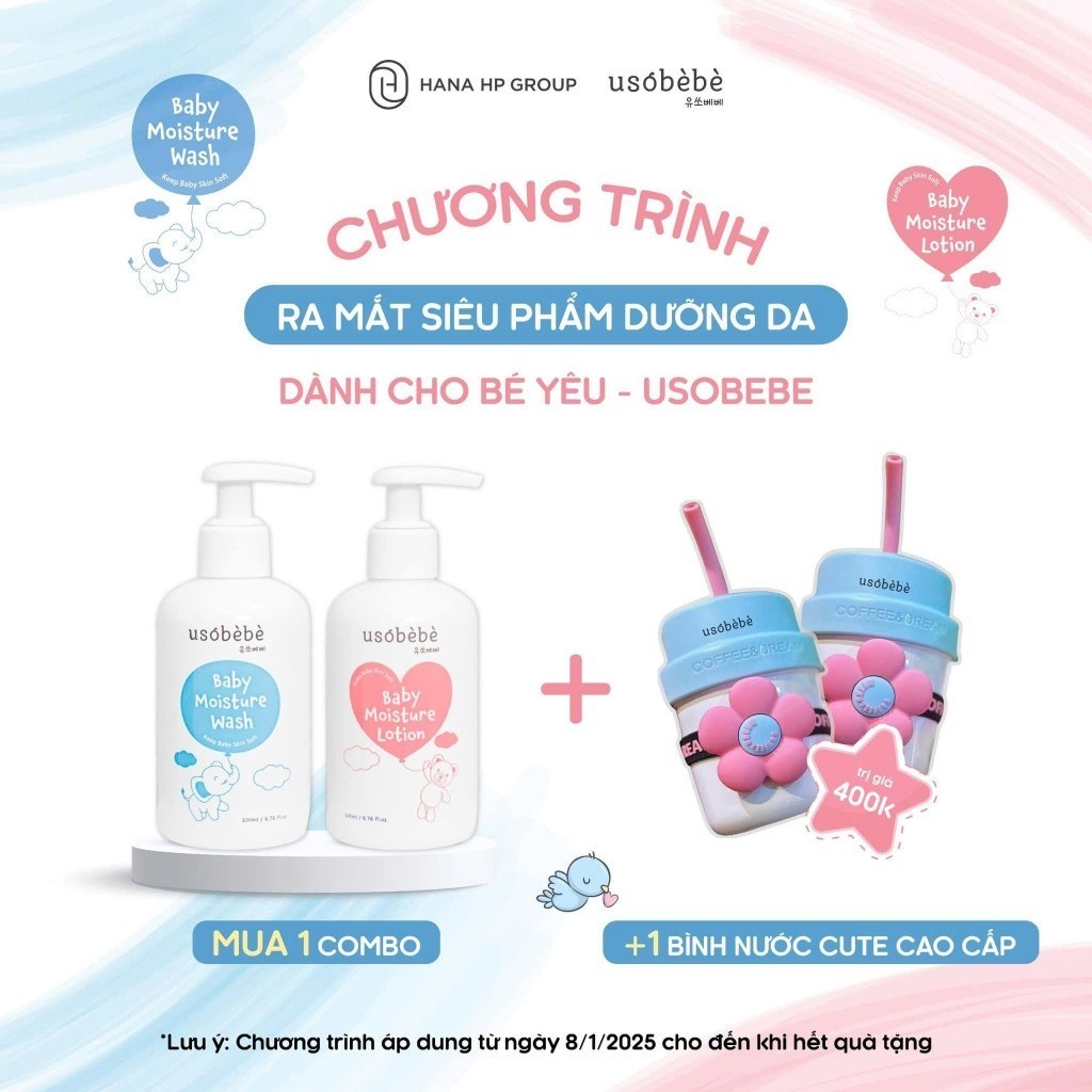 Sữa tắm và lotion cho bé USOBEBE