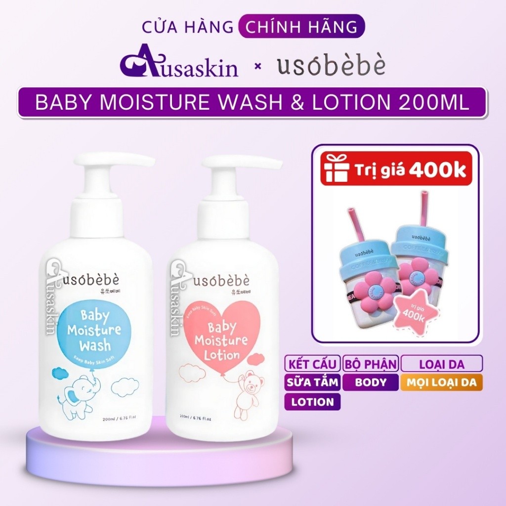 Sữa tắm và lotion cho bé USOBEBE